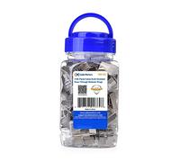 Cable Matters Lotx100 connecteur rj45 passthrough Cat 6A (Extrémités Cat 6A / Connecteur Cat6A / Fiches modulaires RJ45/ Fiches Ethernet/Connecteur réseau) pour câble Ethernet S/FTP solide ou toronné