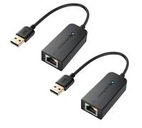 Cable Matters Pack de 2 Adaptateur USB Ethernet, Adaptateur USB rj45 Prise en Charge d’Un réseau Ethernet 10/100 Mbps en Noir