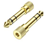 Cable Matters Pack de 2 Adaptateurs 6,35 mm vers 3,5 mm pour écouteurs, Adaptateur Prise Jack, Adaptateur Jack