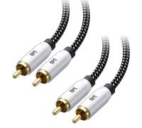 Cable Matters Pack de 2 câbles pour subwoofer 3 m, câble coaxial numérique (câble coaxial Audio numérique et câble pour subwoofer LFE) - 3 m
