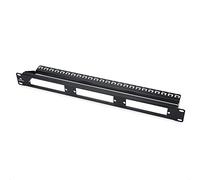 Cable Matters Panneau de Brassage en Fibre Vierge 1U 48,3 cm avec | Emplacements pour adaptateur LGX, montage en rack 1U, panneau de 19", panneau en métal noir, compatible LGX