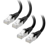 Cable Matters Paquet de 2, 40 Gbps court Cable Ethernet Cat 8 en noir 7,5m (Câble Ethernet 2000 Mhz de Catégorie 8, Cable RJ45 Cat8) - 7,5 m