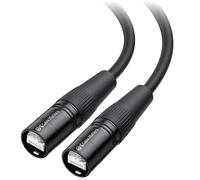 Cable Matters Petit câble Ethernet Cat6 blindé compatible avec connecteurs RJ45 EtherCON - Noir - 3 m - Pour applications professionnelles audio, vidéo et réseau