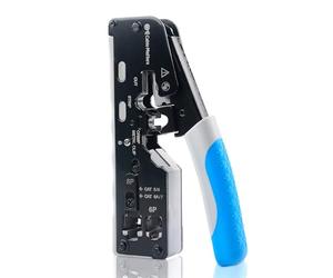 Cable Matters Pince à sertir RJ45 tout-en-un pour connecteurs blindés traversants (Pass-Through) - Outil Cat8 Cat5/Cat6/Cat6A/Cat7, couper/dénuder/sertir, RJ11/RJ12/RJ45