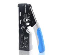 Cable Matters Pince RJ45 Tout-en-un pour Connecteurs Blindés Traversants | Coupe, dénude et sertit les connecteurs RJ45, RJ11 et RJ12, compatible Cat8, Cat7, Cat6A, Cat6 et Cat5