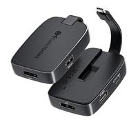 Cable Matters pliable Hub USB C DisplayPort 1.4 avec 4K 144Hz/8K 60Hz & HDR, 2x USB 1x USB-C, Chargement d'hôte 100w en noir, Compatible avec Thunderbolt 4/USB4, MacBook Pro, iPad Pro, XPS Surface Pro