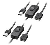 Cable Matters Rallonge USB avec Interrupteur d'alimentation USB en Noir USB Câble avec Interrupteur on/Off- 0,9 mètres