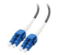 Cable Matters Uniboot OS2 LC vers LC Câble de raccordement en fibre blindée d'extérieur 30,5 m - Duplex monomode 9/125, LSFRZH, support d'enfouissement direct avec gaine résistante aux UV et ignifuge