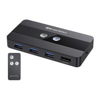 Cable Matters USB 3.0 Switch KVM HDMI (Commutateurs KVM, KVM Switch HDMI) pour 2 Ordinateurs avec vidéo HDMI 4K@60Hz et 3X Ports USB 5Gbps