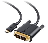 Cable Matters USB C to DVI Cable (USB-C to DVI Cable) 6 ft - Thunderbolt 4 / USB4 / Thunderbolt 3 Port Compatible with MacBook Pro, Dell XPS 13, 15, HP Spectre x360, Surface Pro