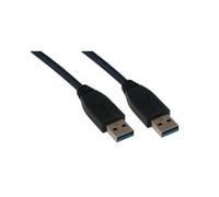 Câble MCL MC923AA-3M/N USB 3.0 Type A Mâle/Mâle Noir - Longueur 3m - Débit maximal 5Gbit/s - Compatible USB 2.0