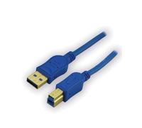 MCL SAMAR MCL MC1G99AZMC923AB2B, 1,8 m, USB A, USB B, USB 3.2 Gen 1 (3.1 Gen 1), 5 Gbit/s, Bleu
