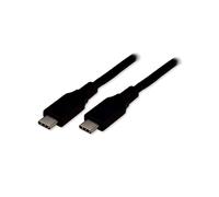 Câble MCL USB-C vers USB-C 2.0, 2m, Noir, 480Mbps, Power Delivery 40W, Conducteur Cuivre, PVC, Diamètre 4mm, Certifié CE/RoHS