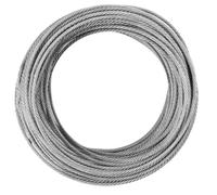 Câble Métallique en Acier Inoxydable, 3mm Métal Corde Acier Inoxydable, 7 x 7 Kit Cable en Acier, 30m Acier Inox Câble Métallique Fil pour Corde à Rideau, Suspension de Jardin, Extérieur