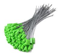 Câble métallique en acier, Numbered Tamper Seals Pull Tight Cable Ties 300 mm/11.8in, Multicolor, 50/100/500/1000 Pcs(Green,100pcs)