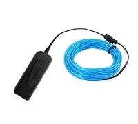 Câble Métallique Fluo Led,1m/3m/5m,Luminaire Décoratif Idéal Pour Une Soirée Séparés Ante,Noël,Une Voiture Ou Un Rave - Type Bleu-5m