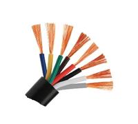Câble métallique gainé de 10m/50m, 20 18 17 15 13 AWG RVV 2 3 4 5 6 7 8, Cordon d'alimentation électrique for Maison(8 core50m,1.5mm 15 AWG)