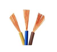 Câble métallique gainé de 10m/50m, 20 18 17 15 13 AWG RVV 2 3 4 5 6 7 8, Cordon d'alimentation électrique for Maison(3 core50m,1.5mm 15 AWG)