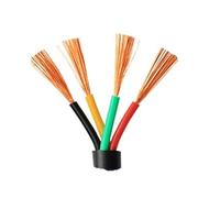 Câble métallique gainé de 10m/50m, 20 18 17 15 13 AWG RVV 2 3 4 5 6 7 8, Cordon d'alimentation électrique for Maison(4 core50m,1.0mm 17 AWG)
