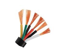 Câble métallique gainé de 10m/50m, 20 18 17 15 13 AWG RVV 2 3 4 5 6 7 8, Cordon d'alimentation électrique for Maison(6 core50m,1.0mm 17 AWG)