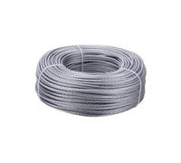 Câble métallique robuste for suspension de guirlande lumineuse extérieure en treillis avec loquet 4 mm(XXXX-Large)