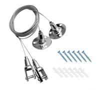 Câble métallique robuste réglable pour accrocher en toute sécurité des œuvres d'art et des objets décoratifs (1 m)