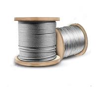 Câble métallique souple en acier inoxydable 304# de 0,3 à 8 mm de diamètre - Pour la pêche - Résistant à la rouille - 20 m - Diamètre : 6 mm
