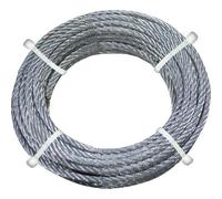 Câble métallique tressé pour volets roulants en acier galvanisé - Disponible en différentes épaisseurs et longueurs (2,4 mm - Longueur 6 mt)