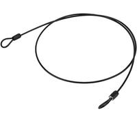 Câble Métallique Ultra-Mince De 1 M - Câble De Vélo En Acier Inoxydable À Double Tête Pour Câble De Verrouillage/Verrouillage De Sécurité Pour Scooter (Noir)