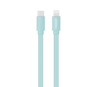 Câble MFI / USB-C plat pour iPhone iPad 1 m - bleu céladon