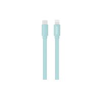 Câble MFI / USB-C plat pour iPhone iPad 1 m - bleu céladon