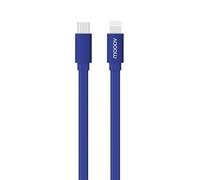 Câble MFI / USB-C plat pour iPhone iPad 1 m - bleu nuit