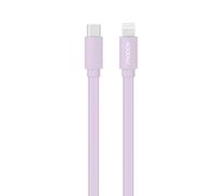 Câble MFI / USB-C plat pour iPhone iPad 1 m - lavande pastel