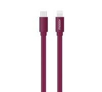 Câble MFI / USB-C plat pour iPhone iPad 1 m - magenta