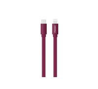 Câble MFI / USB-C plat pour iPhone iPad 1 m - magenta