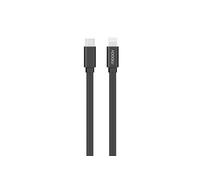 Câble MFI / USB-C plat pour iPhone iPad 1 m - noir