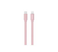 Câble MFI / USB-C plat pour iPhone iPad 1 m - rose poudré
