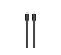Câble MFI / USB-C plat pour iPhone iPad 2 m - noir