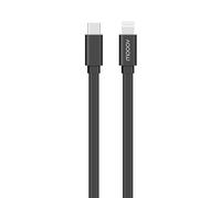 Câble MFI / USB-C plat pour iPhone iPad 2 m - noir