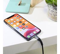 Câble MFI / USB-C renforcé Ultimate pour iPhone iPad 1 m - noir