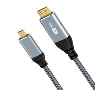 Câble micro HDMI bidirectionnel 4K vers mini HDMI de 1,5 m, 4K @ 60 Hz haute vitesse Mini HDMI (type C) vers micro HDMI (type D), HDR 3D pour Raspberry Pi 5/4, appareil photo reflex numérique