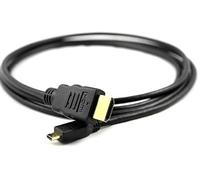 Câble micro HDMI haute vitesse (type D) vers HDMI (type A) - Câble pour connecter des caméras Tesco Hudl 1 et HUDL 2 à un téléviseur, moniteur avec port HDMI - Audio et vidéo - Prend en charge la 3D,