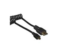 Atomos Câble spiralé micro HDMI vers HDMI ATOMCAB014 50-65 cm droit noir