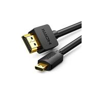 Câble Micro HDMI Mâle vers HDMI Mâle Cordon Haut Débit Supporte 4K 60Hz 3D Ethernet ARC Compatible avec ASUS Zenbook Huawei MediaPad Lenovo Yoga 710