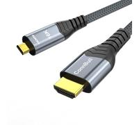 Câble Micro HDMI vers HDMI 2M, HDMI 2.2, 96Gbps Ultra-Haute-Vitesse 8K 16K