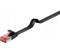Câble micro-perforé U/UTP CAT6 3M noir plat, V-UTP603S-FLAT