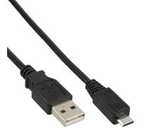 InLine Câble USB Micro‑USB de type B (M) vers USB (M) – USB 2.0 5 m Noir