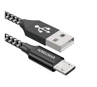 Câble Micro Usb, [2m] 3a Charge Rapide Câble Android Durable Câble De Chargeur De Téléphone Mobile En Nylon Pour Samsung S7/S6/S5/J5/J7, Huawei, Nokia, Nexus, Sony, Tablette, Ps4, Kindle[Z893]