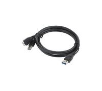 Connectique et chargeur console GENERIQUE Câble Micro USB 3.0 en Y pour Disque Dur Externe - Splitter USB 3.0 - Wii U - 50 cm - Straße Game