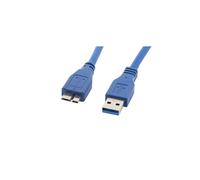 Lanberg Câble USB CA-US3M-10CC-0005-B Micro-USB A / USB A 0,5 m Bleu
